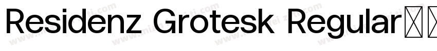 Residenz Grotesk Regular字体转换